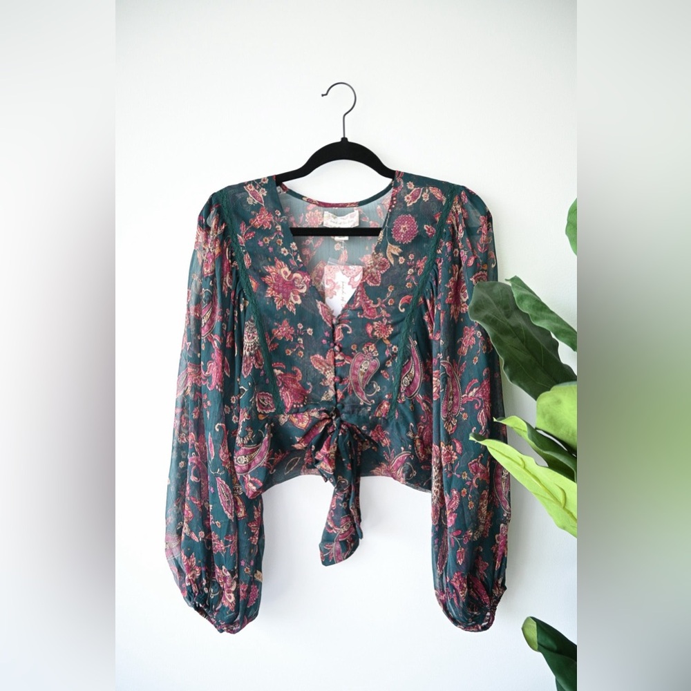 Band Of The Free River Deep Paisley Blouse - Picture 3 of 10